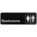 Winco SGN-313 Restrooms Information Sign, 3 x 9 Winco SGN-313 Restrooms Information Sign, 3 x 9
