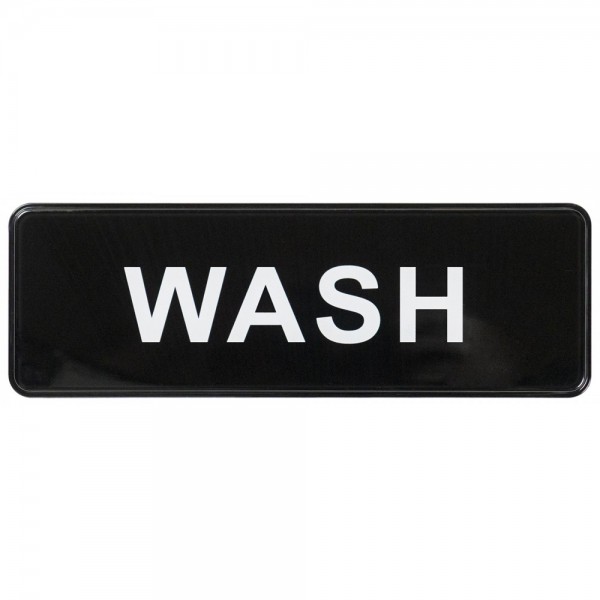 Winco SGN-318 Wash Information Sign, 3 x 9 Winco SGN-318 Wash Information Sign, 3 x 9