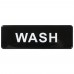 Winco SGN-318 Wash Information Sign, 3 x 9 Winco SGN-318 Wash Information Sign, 3 x 9