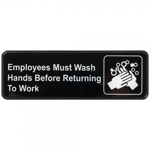 Winco SGN-322 Employees Information Sign, 3 x 9 Winco SGN-322 Employees Information Sign, 3 x 9