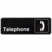 Winco SGN-325 Telephone Information Sign, 3 x 9 Winco SGN-325 Telephone Information Sign, 3 x 9