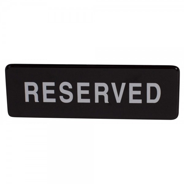 Winco SGN-328 Reserved Information Sign, 3 x 9 Winco SGN-328 Reserved Information Sign, 3 x 9