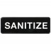 Winco SGN-329 Sanitize Information Sign, 9 x 3 Winco SGN-329 Sanitize Information Sign, 9 x 3