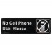 Winco SGN-334 No Cellphone Use, Please Information Sign, 3 x 9 Winco SGN-334 No Cellphone Use, Please Information Sign, 3 x 9