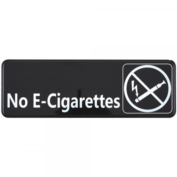 Winco SGN-335 No E-Cigarettes Information Sign, 9 x 3 Winco SGN-335 No E-Cigarettes Information Sign, 9 x 3