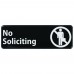 Winco SGN-336  No Soliciting  Information Sign, 3 x 9 Winco SGN-336  No Soliciting  Information Sign, 3 x 9