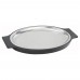 Winco SIZ-11ST Stainless Steel Oval Sizzling Platter with Bakelite Underliner, 11 x 8 Winco SIZ-11ST Stainless Steel Oval Sizzling Platter with Bakelite Underliner, 11 x 8