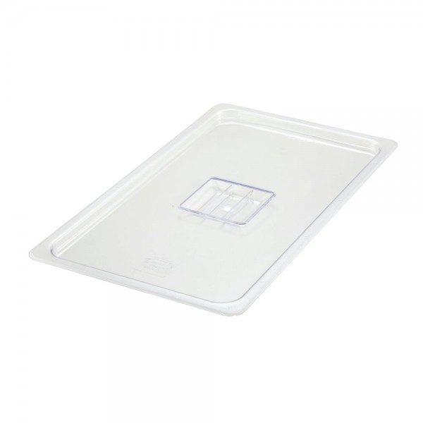 Winco SP7100S Full Size Clear Polycarbonate Solid Food Pan Cover Winco SP7100S Full Size Clear Polycarbonate Solid Food Pan Cover