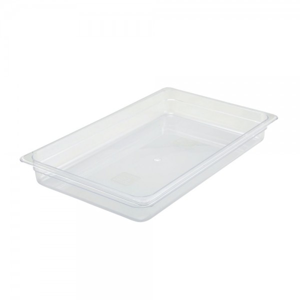 Winco SP7102 Full Size Clear Polycarbonate Food Pan, 2 1/2 Deep Winco SP7102 Full Size Clear Polycarbonate Food Pan, 2 1/2 Deep