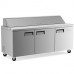 Wowcooler SP72 72" Refrigerated Sandwich Prep Table with Cutting Board and Food Pans