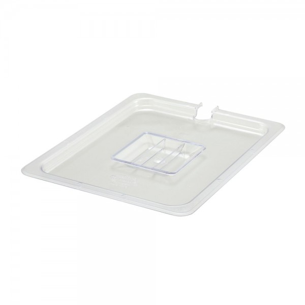 Winco SP7200C 1/2 Size Clear Polycarbonate Slotted Food Pan Cover Winco SP7200C 1/2 Size Clear Polycarbonate Slotted Food Pan Cover