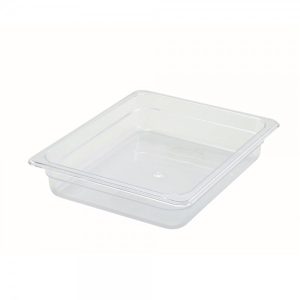 Winco SP7202 1/2 Size Clear Polycarbonate Food Pan, 2 1/2 Deep Winco SP7202 1/2 Size Clear Polycarbonate Food Pan, 2 1/2 Deep
