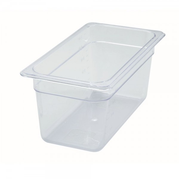 Winco SP7306 1/3 Size Clear Polycarbonate Food Pan, 5-1/2 Deep Winco SP7306 1/3 Size Clear Polycarbonate Food Pan, 5-1/2 Deep