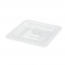 Winco SP7600S 1/6 Size Clear Polycarbonate Solid Food Pan Cover, plastic Winco SP7600S 1/6 Size Clear Polycarbonate Solid Food Pan Cover, plastic
