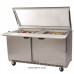 Beverage Air SPE72HC-30M-STL 72 Refrigerated Mega Top Sandwich Prep Table