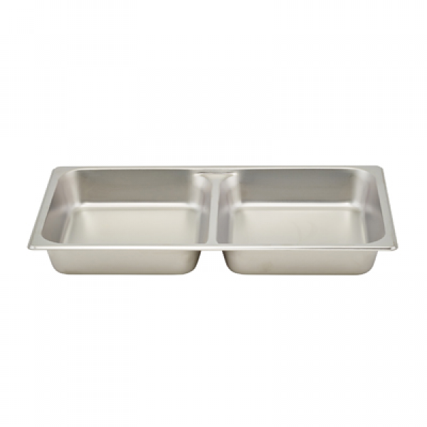 Winco SPFD2 Divided Food Pan - Full-Size 2-1/2 Deep Stainless Steel Winco SPFD2 Divided Food Pan - Full-Size 2-1/2 Deep Stainless Steel