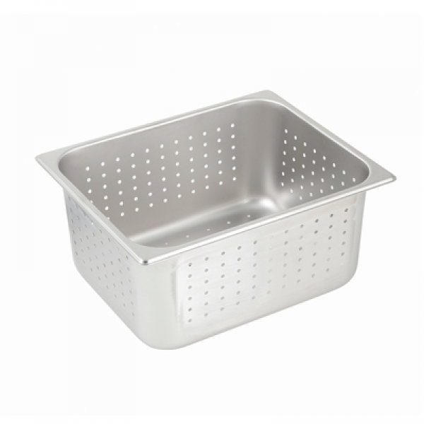 Winco SPHP6 Straight-Sided Steam Pan - Half-Size 6 Deep 25 Gauge Stainless Steel Winco SPHP6 Straight-Sided Steam Pan - Half-Size 6 Deep 25 Gauge Stainless Steel