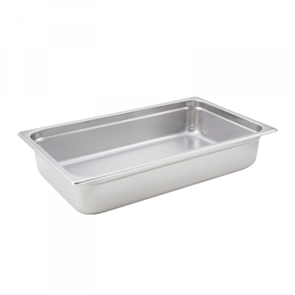 Winco SPJH-104 Anti-Jam Steam Pan - Full-Size 4 Deep 22 Gauge Stainless Steel Winco SPJH-104 Anti-Jam Steam Pan - Full-Size 4 Deep 22 Gauge Stainless Steel