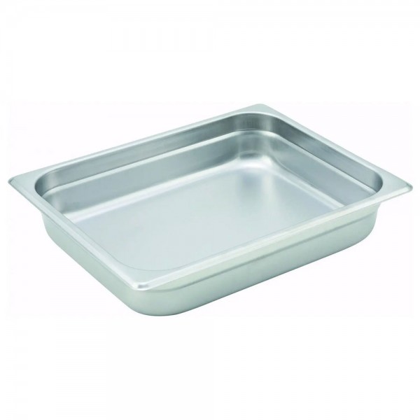 Winco SPJH-201 1-1/4 Deep Half Size Stainless Steel Anti-Jam Steam Pan Winco SPJH-201 1-1/4 Deep Half Size Stainless Steel Anti-Jam Steam Pan