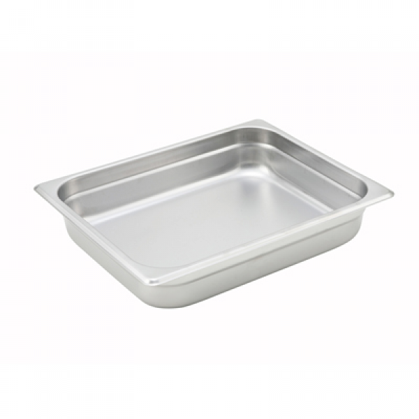 Winco SPJH-202 Anti-Jam Steam Pan - Half-Size 2-1/2 Deep 22 Gauge Stainless Steel Winco SPJH-202 Anti-Jam Steam Pan - Half-Size 2-1/2 Deep 22 Gauge Stainless Steel