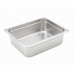 Winco SPJH-204 Anti-Jam Steam Pan - Half-Size 4 Deep 22 Gauge Stainless Steel