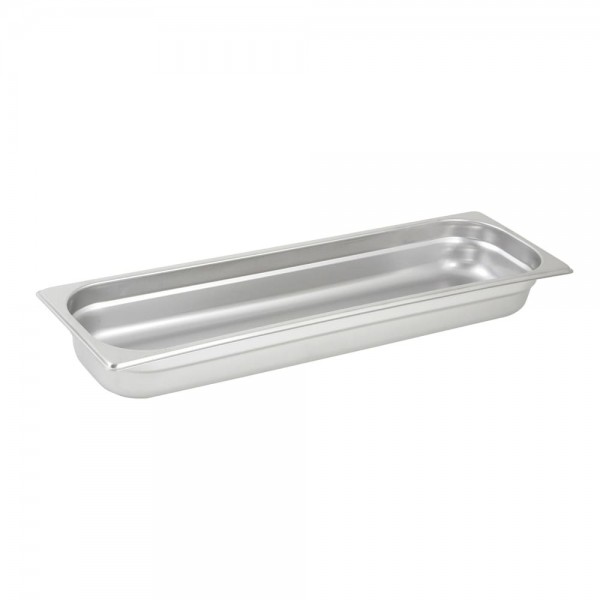 Winco SPJH-2HL 2-1/2 Deep Half Size Long Stainless Steel Anti-Jam Steam Pan Winco SPJH-2HL 2-1/2 Deep Half Size Long Stainless Steel Anti-Jam Steam Pan
