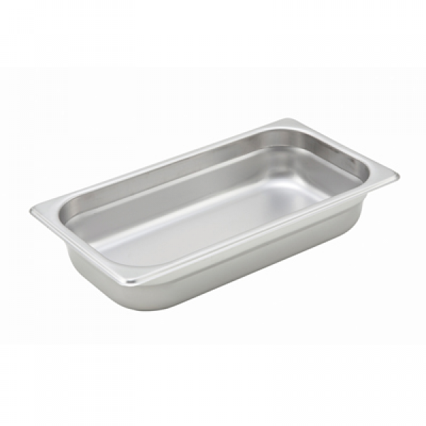 Winco SPJH-302 Anti-Jam Steam Pan - Third-Size 2-1/2 Deep 22 Gauge Stainless Steel Winco SPJH-302 Anti-Jam Steam Pan - Third-Size 2-1/2 Deep 22 Gauge Stainless Steel