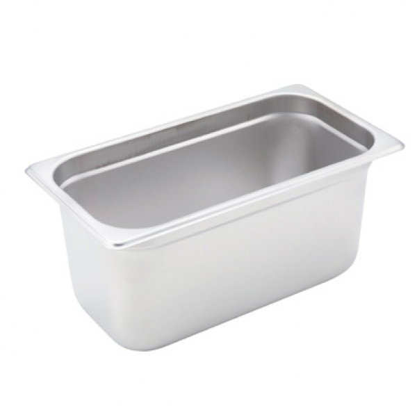 Winco SPJH-306 Anti-Jam Steam Pan - Third-Size 6 Deep 22 Gauge Stainless Steel Winco SPJH-306 Anti-Jam Steam Pan - Third-Size 6 Deep 22 Gauge Stainless Steel