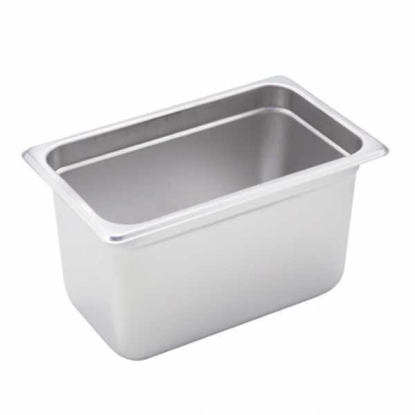 Winco SPJH-406 Anti-Jam Steam Pan - Quarter-Size 6 Deep 22 Gauge Stainless Steel Winco SPJH-406 Anti-Jam Steam Pan - Quarter-Size 6 Deep 22 Gauge Stainless Steel