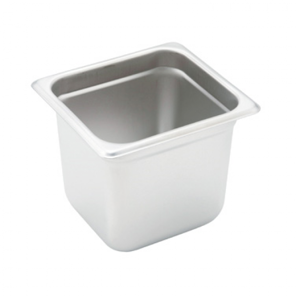Winco SPJH-606 Anti-Jam Steam Pan - Sixth-Size 6 Deep 22 Gauge Stainless Steel Winco SPJH-606 Anti-Jam Steam Pan - Sixth-Size 6 Deep 22 Gauge Stainless Steel