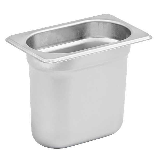 Winco SPJH-904 Anti-Jam Steam Pan - Ninth-Size 4 Deep 22 Gauge Stainless Steel Winco SPJH-904 Anti-Jam Steam Pan - Ninth-Size 4 Deep 22 Gauge Stainless Steel