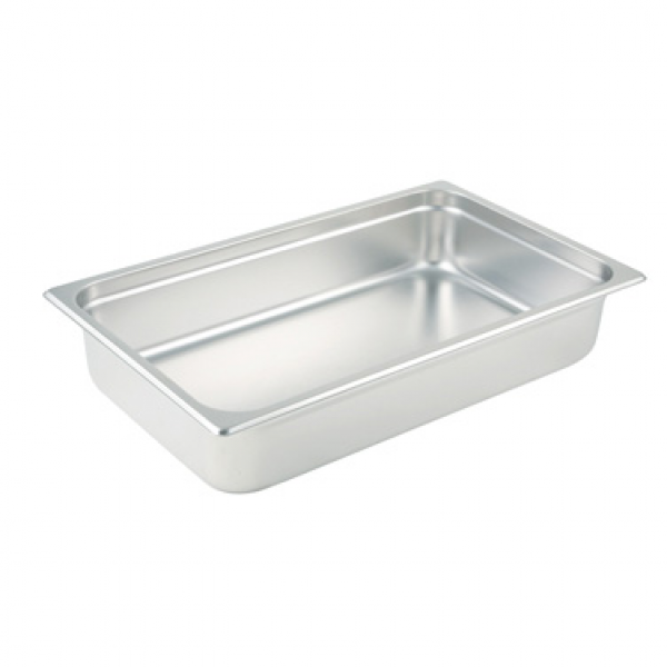 Winco SPJL-104 Anti-Jam Steam Pan - Full-Size 4 Deep 25 Gauge Stainless Steel Winco SPJL-104 Anti-Jam Steam Pan - Full-Size 4 Deep 25 Gauge Stainless Steel