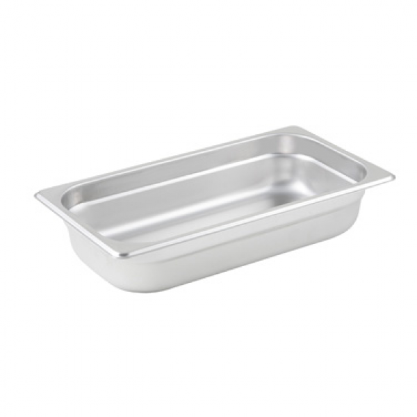 Winco SPJL-302 Anti-Jam Steam Pan - Third-Size 2-1/2 Deep 25 Gauge Stainless Steel Winco SPJL-302 Anti-Jam Steam Pan - Third-Size 2-1/2 Deep 25 Gauge Stainless Steel