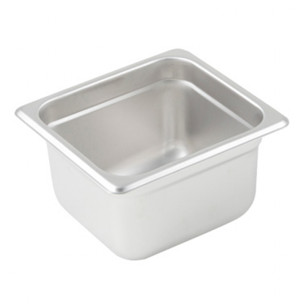 Winco SPJL-604 Anti-Jam Steam Pan - Sixth-Size 2-1/2 Deep 25 Gauge Stainless Steel Winco SPJL-604 Anti-Jam Steam Pan - Sixth-Size 2-1/2 Deep 25 Gauge Stainless Steel