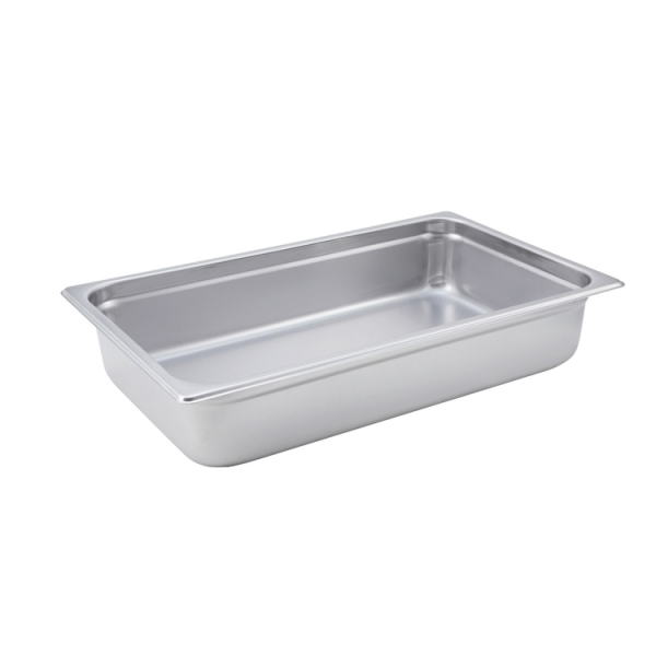 Winco SPJM-104 Anti-Jam Steam Pan - Full-Size 4 Deep 24 Gauge Stainless Steel Winco SPJM-104 Anti-Jam Steam Pan - Full-Size 4 Deep 24 Gauge Stainless Steel