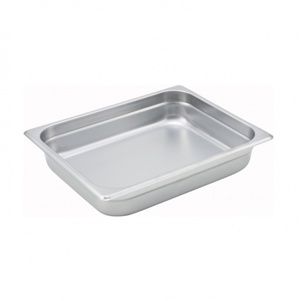 Winco SPJM-202 Anti-Jam Steam Pan - Half-Size 2-1/2 Deep 24 Gauge Stainless Steel Winco SPJM-202 Anti-Jam Steam Pan - Half-Size 2-1/2 Deep 24 Gauge Stainless Steel