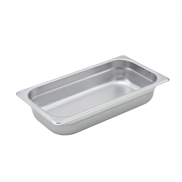 Winco SPJM-302 Anti-Jam Steam Pan - Third-Size 2-1/2 Deep 24 Gauge Stainless Steel Winco SPJM-302 Anti-Jam Steam Pan - Third-Size 2-1/2 Deep 24 Gauge Stainless Steel