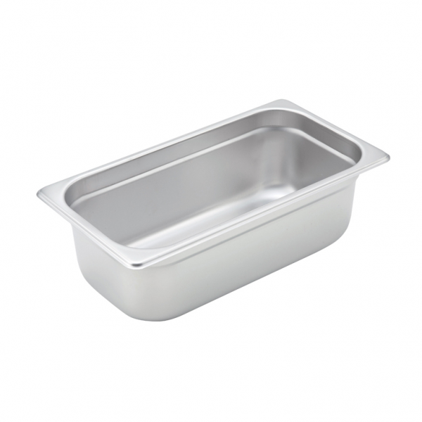 Winco SPJM-304 Anti-Jam Steam Pan - Third-Size 4 Deep 24 Gauge Stainless Steel Winco SPJM-304 Anti-Jam Steam Pan - Third-Size 4 Deep 24 Gauge Stainless Steel