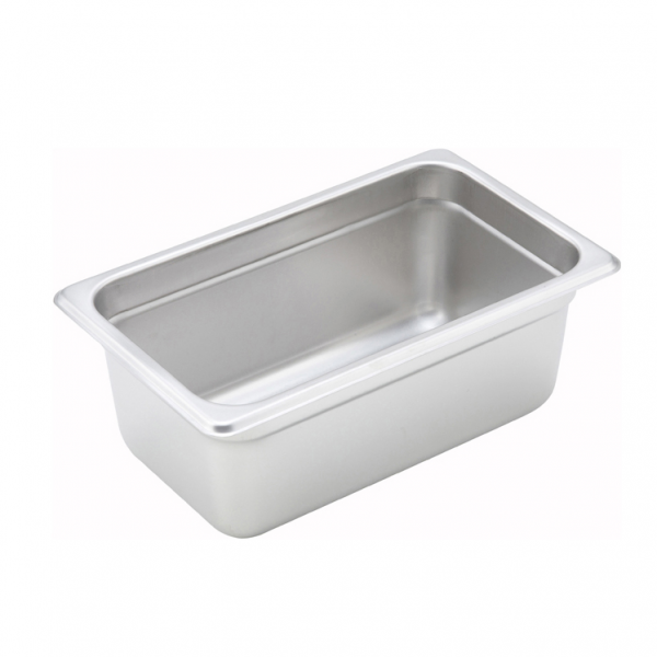 Winco SPJM-404 Anti-Jam Steam Pan - Quarter-Size 4 Deep 24 Gauge Stainless Steel Winco SPJM-404 Anti-Jam Steam Pan - Quarter-Size 4 Deep 24 Gauge Stainless Steel