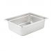 Winco SPJP-204 Anti-Jam Steam Pan - Half-Size 4 Deep 23 Gauge Stainless Steel