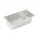 Winco SPJP-304 Anti-Jam Steam Pan - Third-Size 4 Deep 23 Gauge Stainless Steel