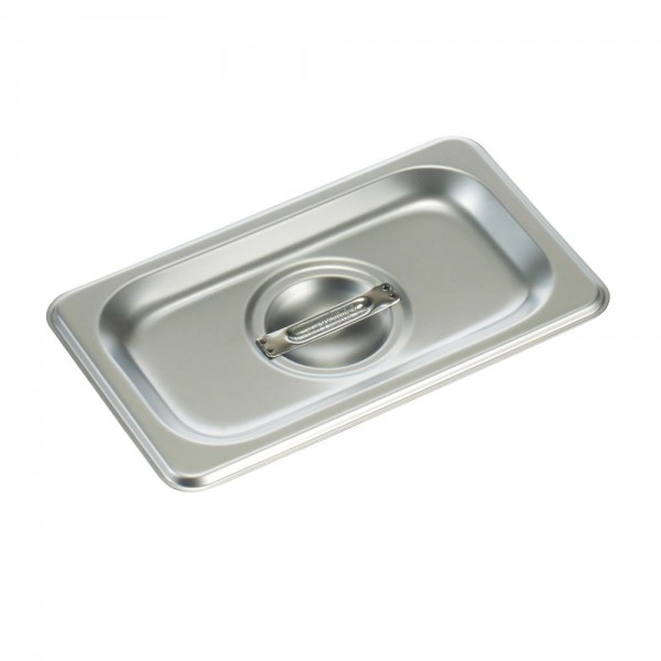 Winco SPSCN 1/9 Size Stainless Steel Solid Food Pan Cover Winco SPSCN 1/9 Size Stainless Steel Solid Food Pan Cover