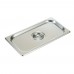 Winco SPSCT 1/3 Size Stainless Steel Solid Food Pan Cover