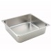 Winco SPTT4 4 Deep Two-Third Size Steam Pan