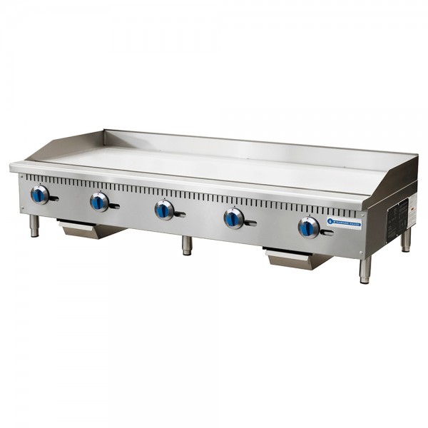 Standard Range SR-G60-M 60 Commercial Countertop 5 Burner Gas Griddle with Manual Control - 150,000 BTU Standard Range SR-G60-M 60 Commercial Countertop 5 Burner Gas Griddle with Manual Control - 150,000 BTU