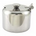 Winco T-710 10 oz. Stainless Steel Sugar Can with Lid