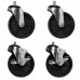 Turbo Air 5 Casters (2 with Brake) 1/2 Diameter & 13 TPI