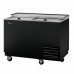 Turbo Air TBC-50SB-GF-N Super Deluxe Series 50 Black Glass / Mug Froster - 14 Cu.Ft.