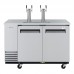 Turbo Air TBD-2SDD-N6 59 Two Door Draft Beer Cooler Dispenser - 2 Tower, 4 Tap, S/S