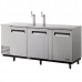Turbo Air TBD-4SDD-N 90 Three Door Draft Beer Cooler Dispenser - 2 Tower, 4 Tap, S/S